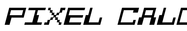 Pixel Calculon font preview